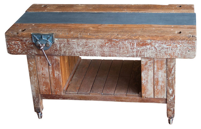 Vintage Industrial Woodworker's Bench - Outdoor Products - calgary ...