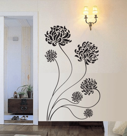 ... Flower Vinyl Wall Decal by 7 Decals - contemporary - decals - by Etsy