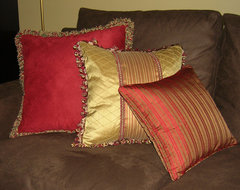 Custom design cushions/silk eclectic accessories and decor