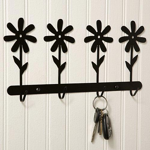 Flower Hook Wall Decor - eclectic - hooks and hangers - - by ...