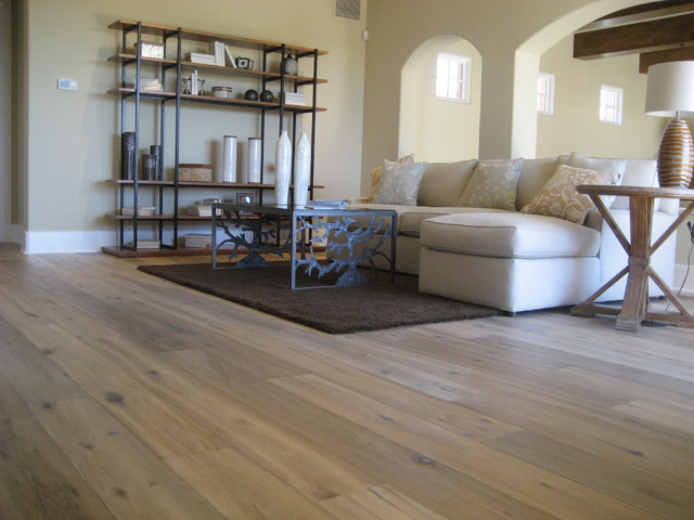 WidePlank Wood Floors in Living Rooms Traditional