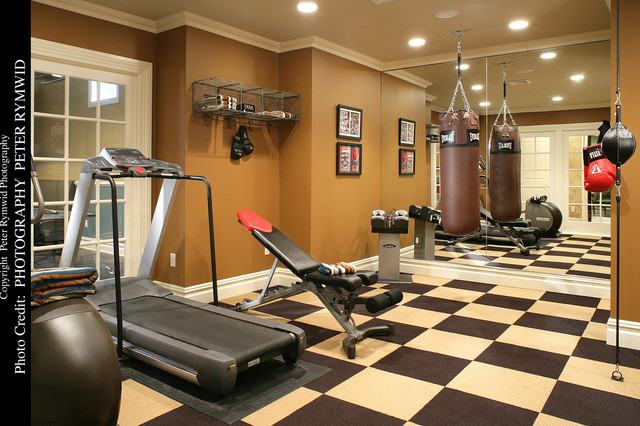 Exercise Room - traditional - home gym - new york - by Carisa ...