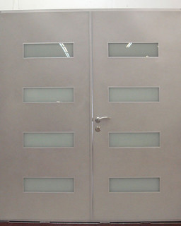 Modern Front Door Handles on 14 Double Door This Door Has A Super Contemporary Look With The Metal