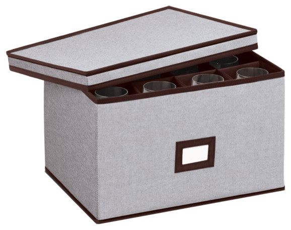 Eco-Fabric Stemware Chest - Modern - Storage Bins And Boxes - by The 