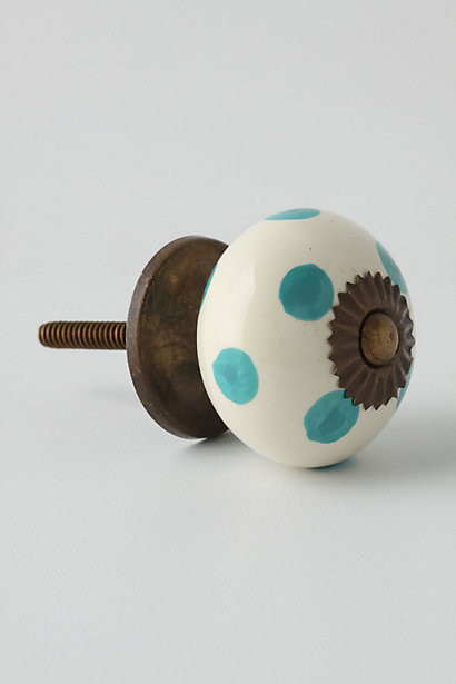 Dotted Zinnia Knob eclectic knobs