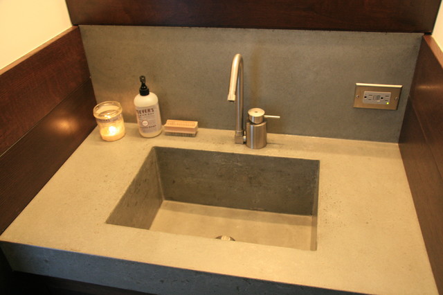 Concrete bathroom sink - Contemporary - Bathroom Sinks - new york - by ...
