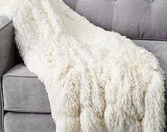 Ludlow Throw - Winter White modern throws