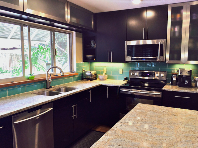 Lush 4x12 Installations transitional-kitchen