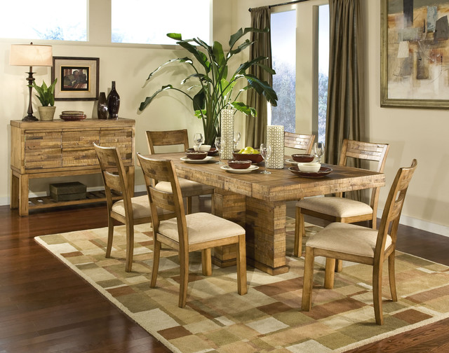 modern rustic dining rooms