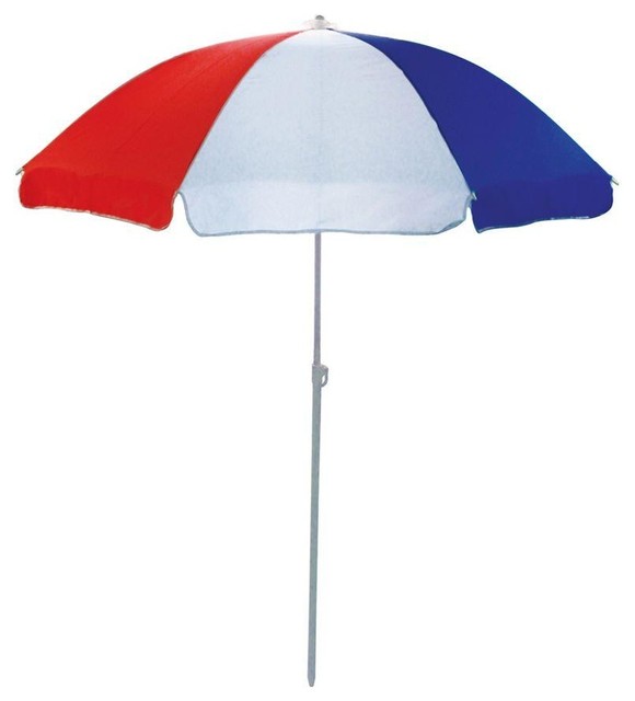 Lohasrus Patio Umbrellas 32 in. Kids Patio Umbrella in Red/White/Blue