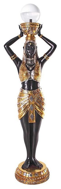 90" Classic Egyptian Statue Sculpture Goddess Floor Lamp - Traditional