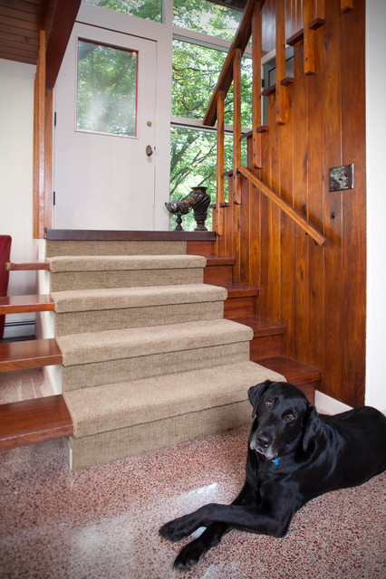 Original Staircase w/ Jet midcentury-staircase
