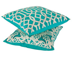 Sakura and Magnolia Pillow Cover Set traditional-bed-pillows-and-pillowcases