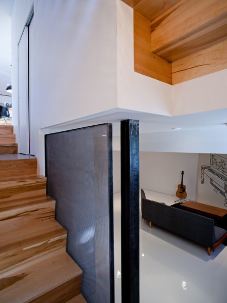 The Pink House modern-basement