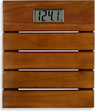 Conair thinner teak digital scale modern bath and spa accessories 