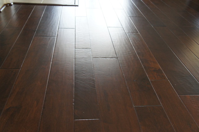 Random width hardwood flooring