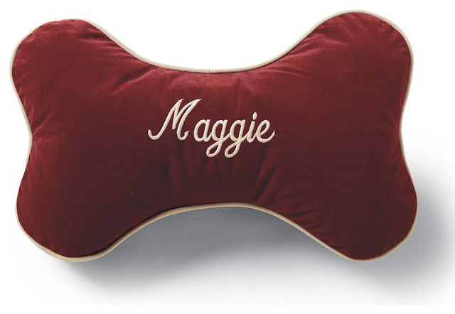 Personalized Sherpa Bone Pillow Traditional Beds by FRONTGATE