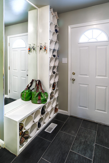 Remodelaholic | Top Ten Shoe Storage Ideas and Link Party