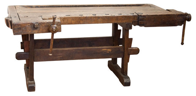 Very Large Antique French Work Bench - calgary - by Uniquities ...