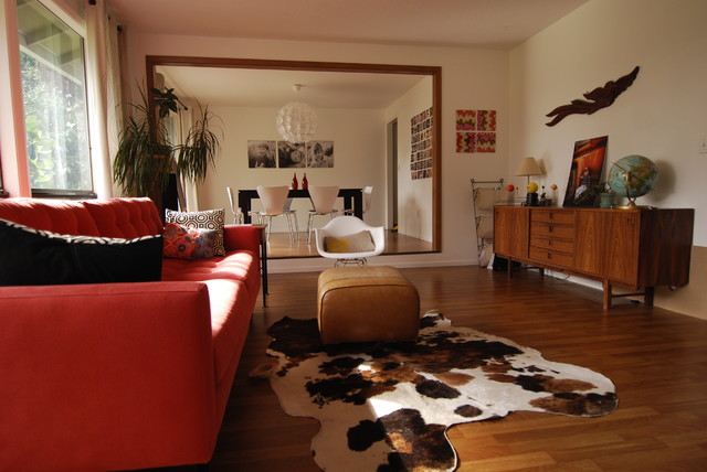 Mid-century modern living room - Modern - Living Room - portland
