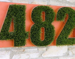 Grass Numbers eclectic house numbers