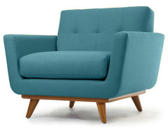 Nixon Chair, Lucky Turquoise contemporary-armchairs