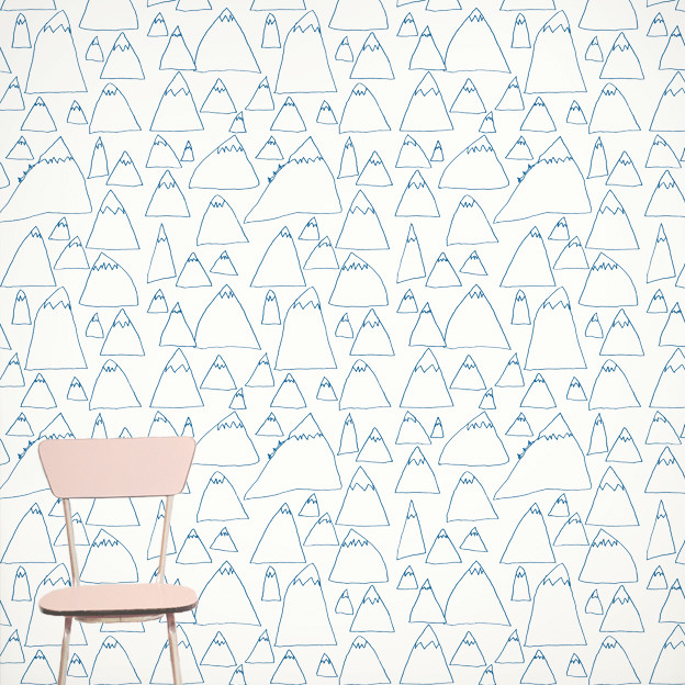 Mountains Wallpaper Contemporary Wallpaper by Fine Little Day