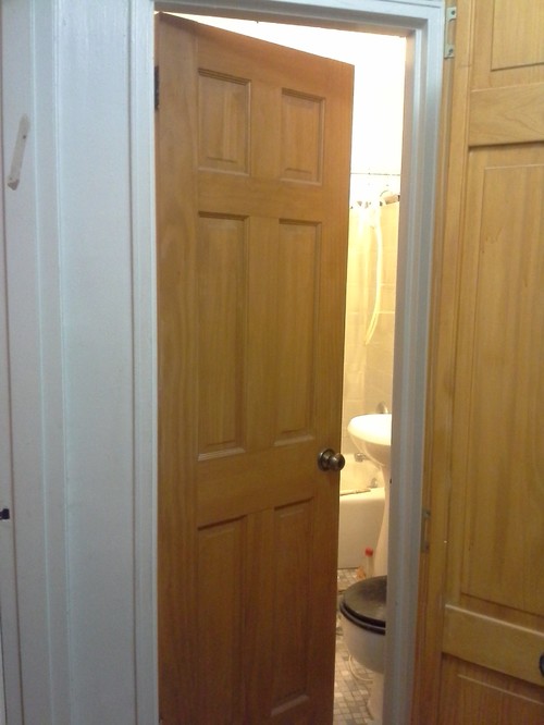 Alternatives to bifold door for new bathroom?
