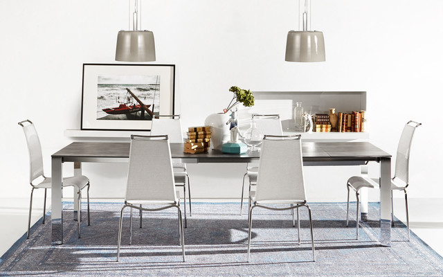 Dining room with Calligaris collection modern dining room
