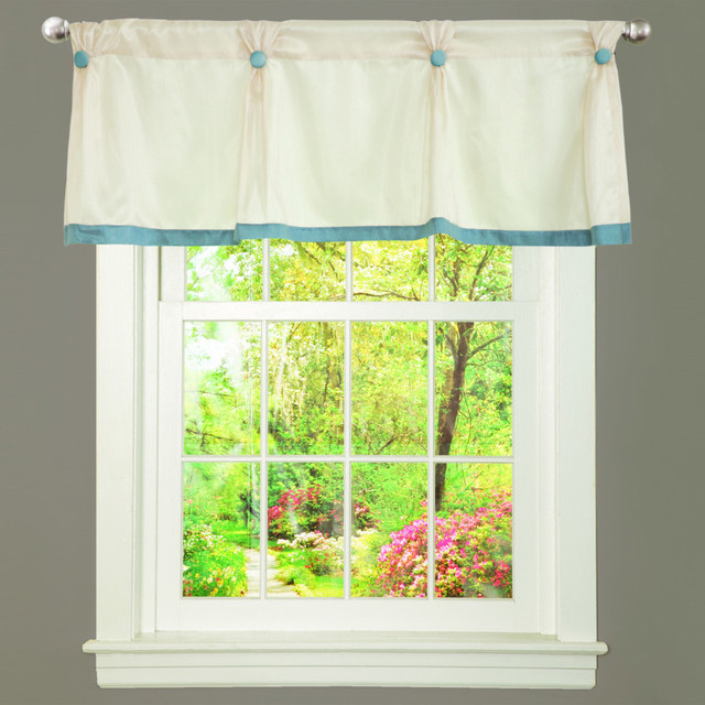 Monica Tufted Button Valance Contemporary Valances by