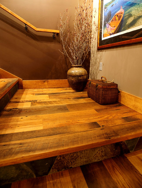 Reclaimed Oak Hardwood Flooring traditional-staircase