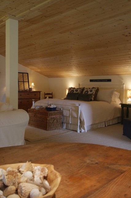 Hood Canal Water Front Home beach-style-bedroom
