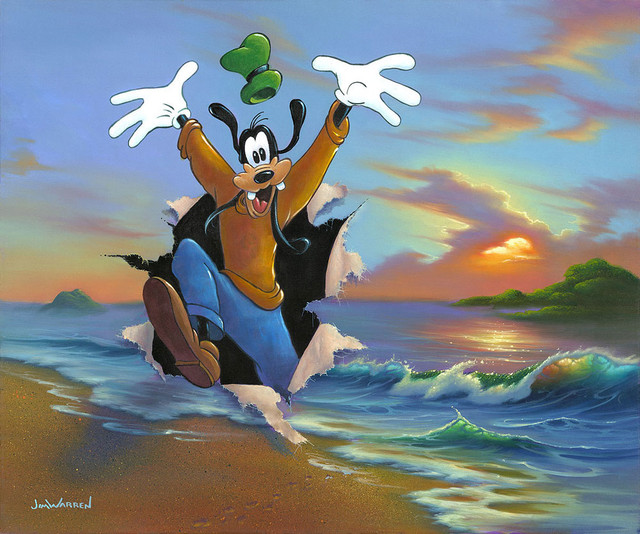 Disney Fine Art Goofy's Grand Entrance By Jim Warren - Transitional 