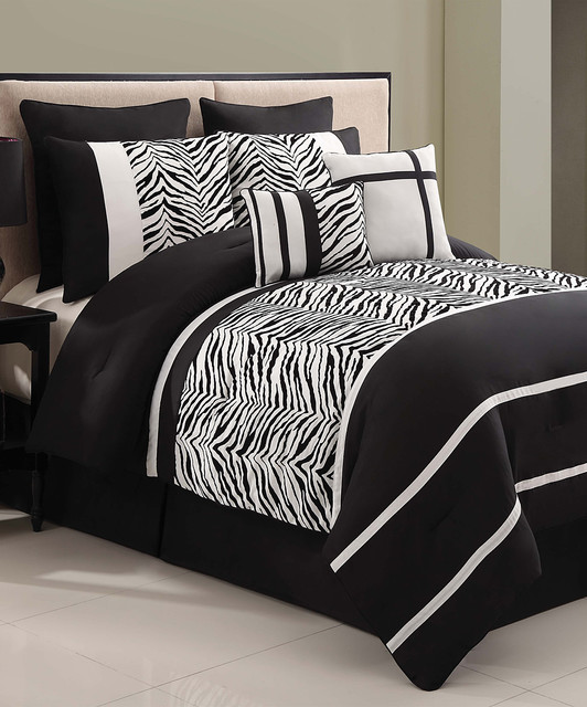 black white zebra laken comforter set modern comforters black white zebra laken comforter set modern comforters