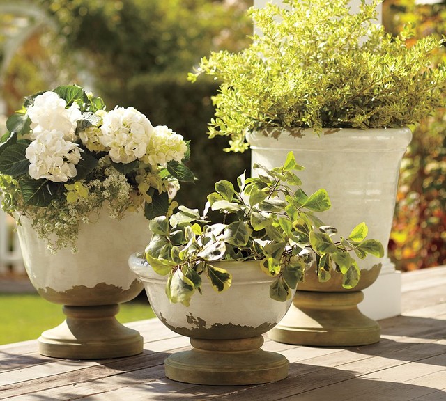 Tuscan Planters Mediterranean Outdoor Pots And Planters by