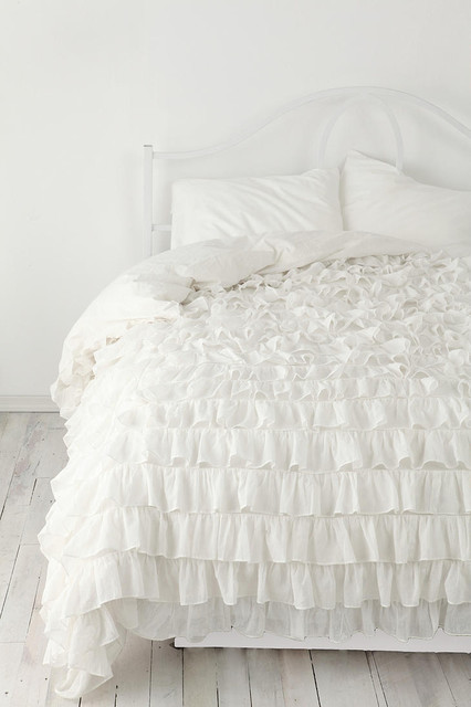 Ruffle Duvet Cover - Eclectic - Duvet Covers And Duvet Sets - by Urban ...