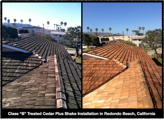 Class "B" Treated Shake Roof Installation In Redondo Beach, CA ...