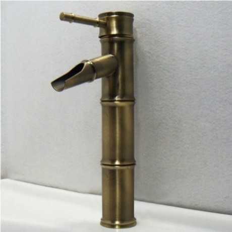 ... Bamboo Pattern Antique Copper Bathroom Faucet modern-bathroom-faucets