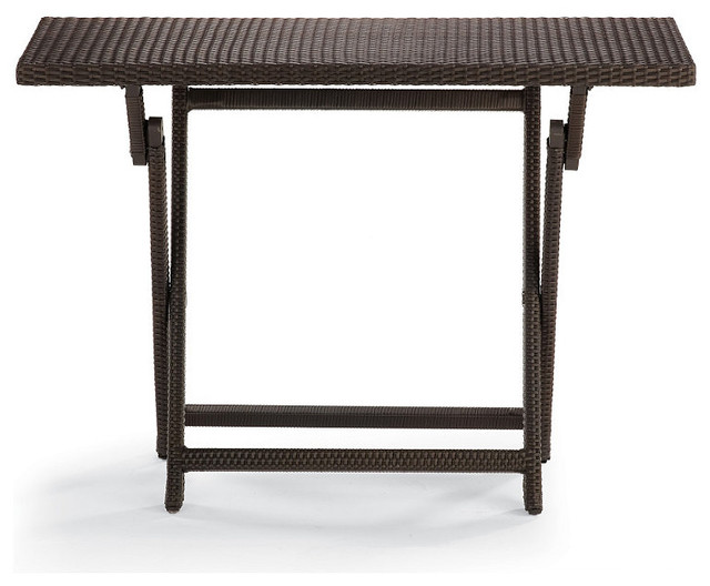 Cafe Counter Height Folding Table traditional-outdoor-tables