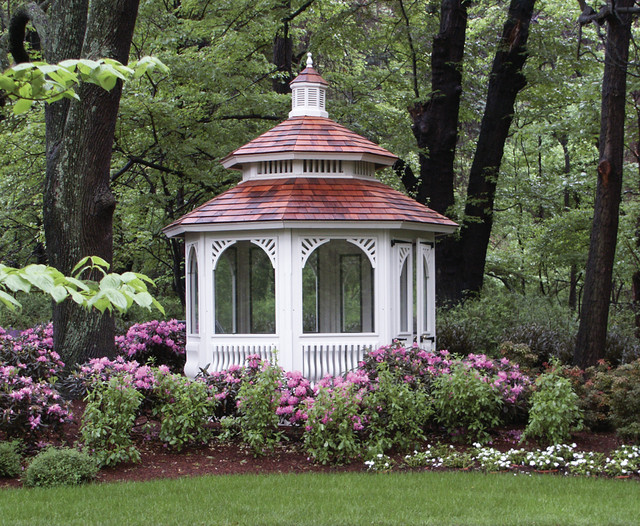 Screened Garden House Traditional Gazebos philadelphia by Vixen
