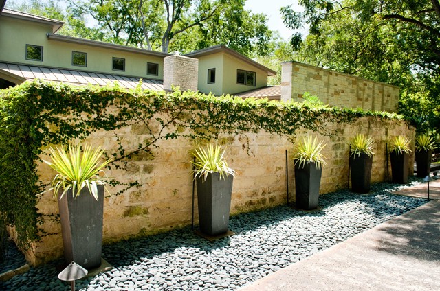 Planters contemporary landscape