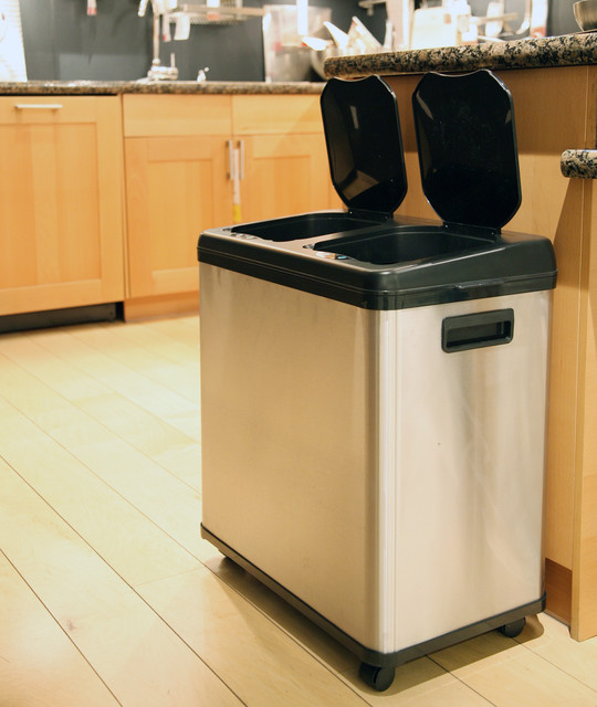 Contemporary Kitchen Trash Cans 