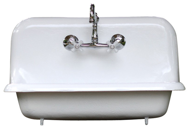 ... Cast Iron Farmhouse Sink Professionally Refinished farmhouse-kitchen