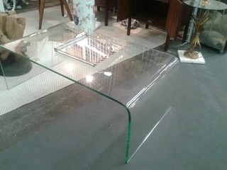 Modern Glass Waterfall Table - Coffee Tables - by Green ...
