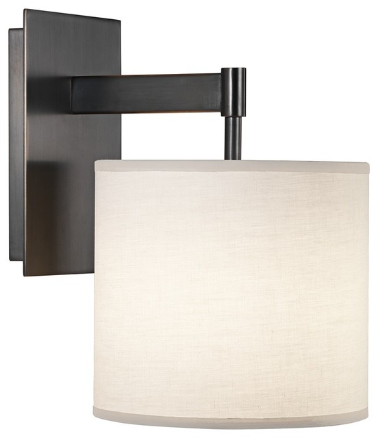 Robert Abbey Echo Bronze Plug-In Wall Sconce - Contemporary - Wall Sconces - by Lamps Plus