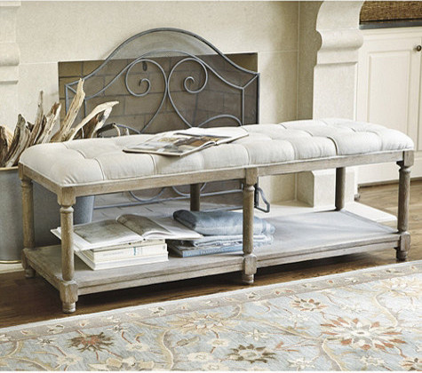 Bench With Shelves Underneath