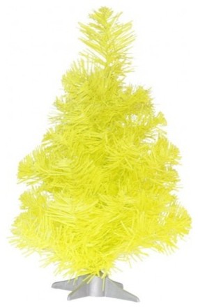 Medium Neon Christmas Tree (yellow) contemporary-holiday-decorations