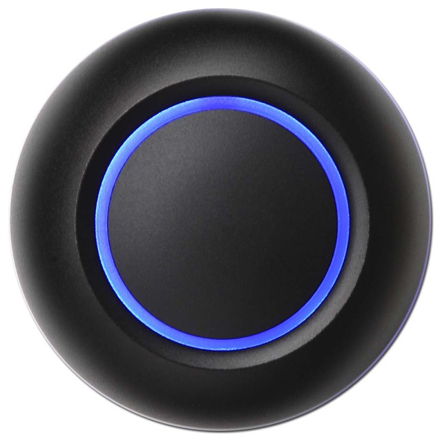 illuminated black True doorbell button by Spore Modern Outdoor