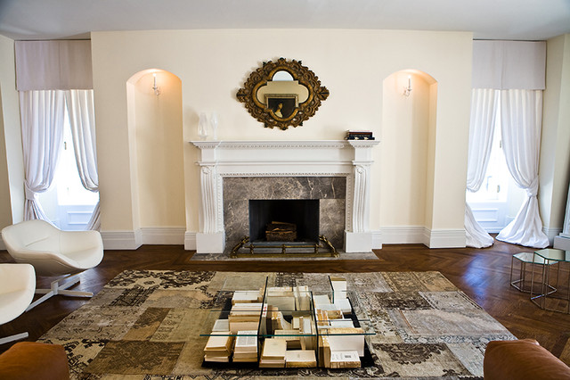 Carhart Mansion contemporary-living-room