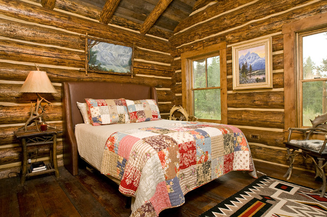 traditional bedroom by Teton Heritage Builders